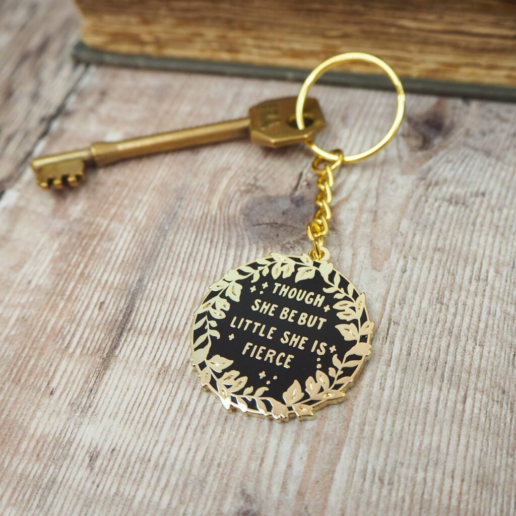 Little But Fierce Keyring - Shakespeare Keychain