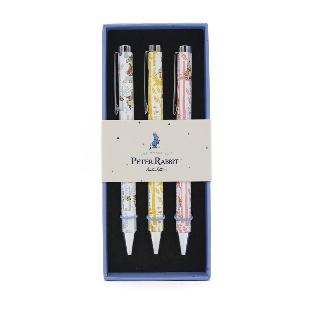 Peter Rabbit Forest Picnic Ballpoint Pens in Gift Box – Set of 3 Pens