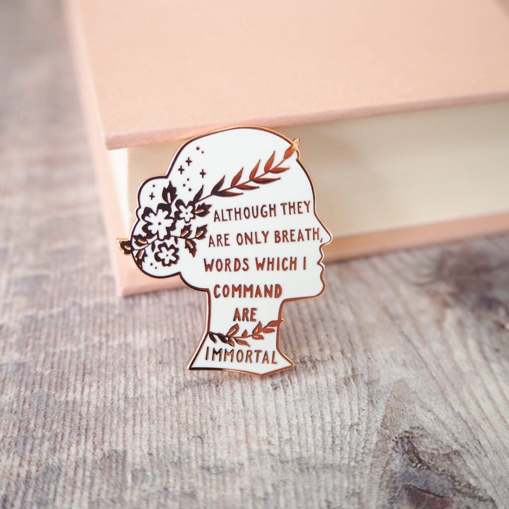 Sappho Poetry Enamel Pin Badge - Women Poets Collection