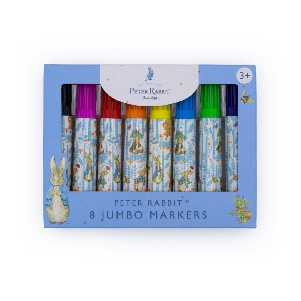 Peter Rabbit Set of 8 Jumbo Marker Pens