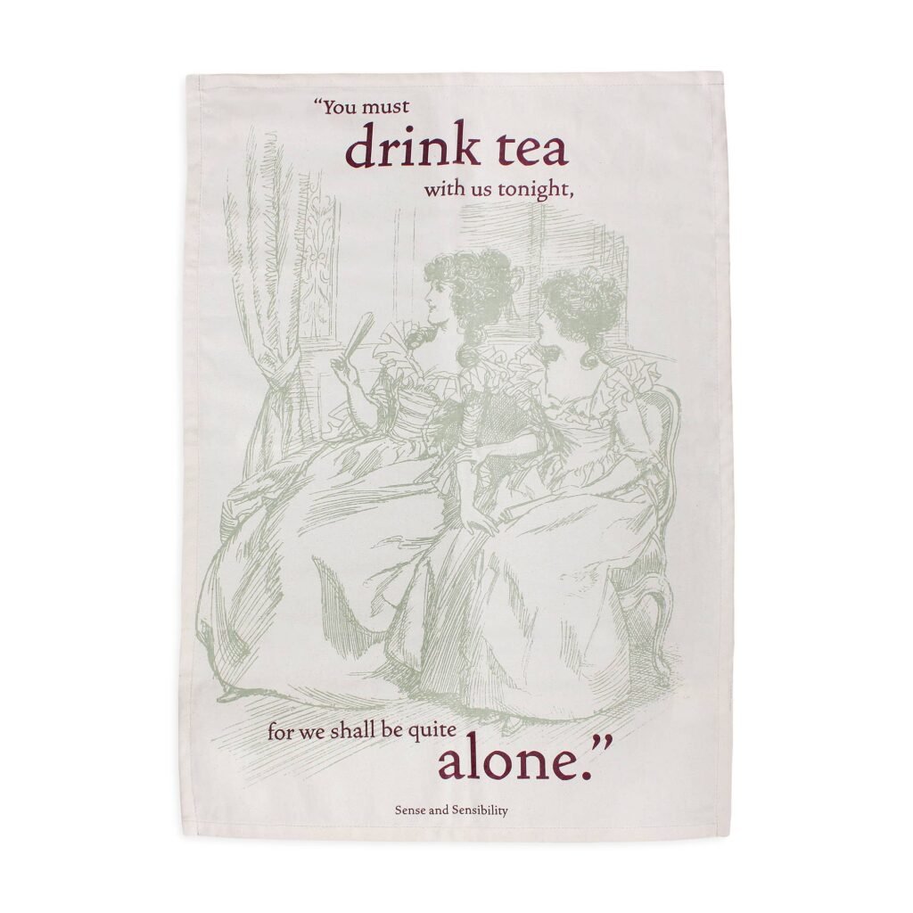 Tea Towel Recycled Cotton - Pulteney Press (Jane Austen)