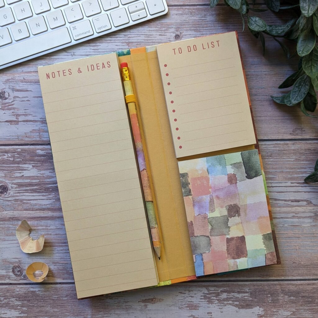 Tall Notepad & Pencil Set - Paul Klee Yellow
