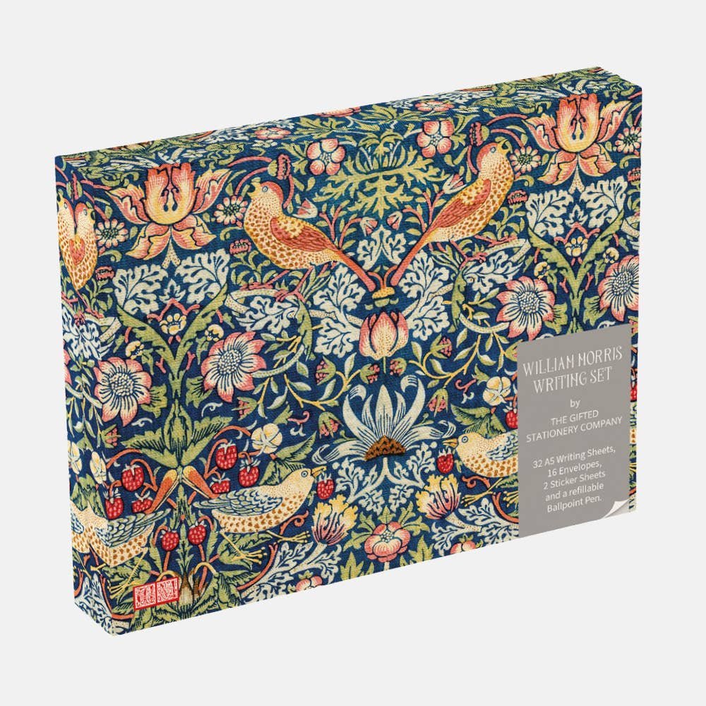 Writing Set - William Morris - Strawberry Thief