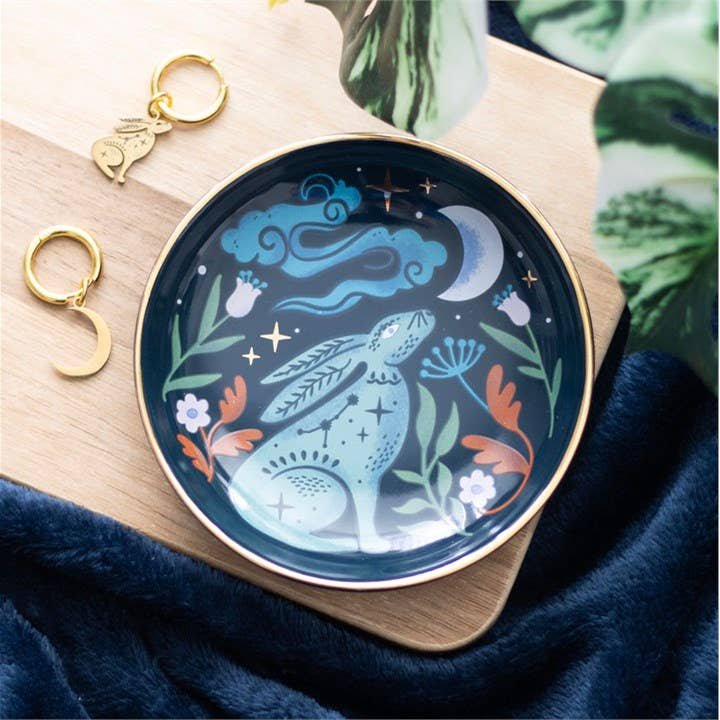 ONLINE ONLY - Mystical Midnight Hare Trinket Dish