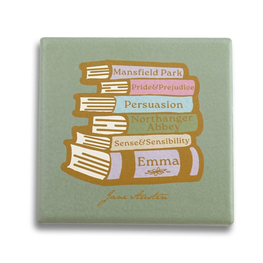 Ceramic Coaster - Jane Austen Books
