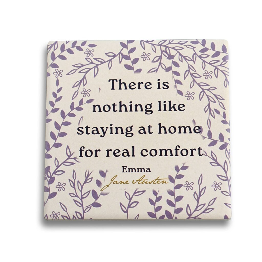 Ceramic Coaster - Jane Austen (Emma)