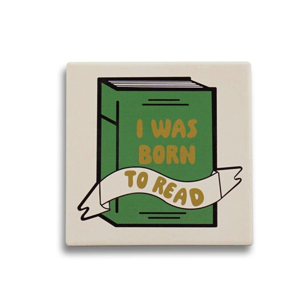 Ceramic Coaster - Pulteney Press (Born To Read)